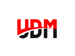 UDM Letter Initial Logo Design Vector Illustration
