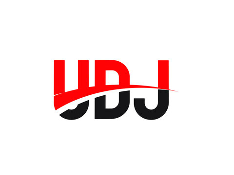 UDJ Letter Initial Logo Design Vector Illustration