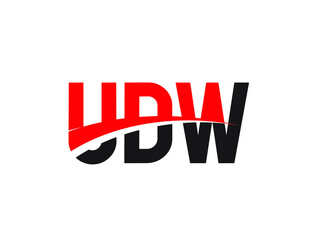 UDW Letter Initial Logo Design Vector Illustration