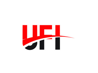 UFI Letter Initial Logo Design Vector Illustration