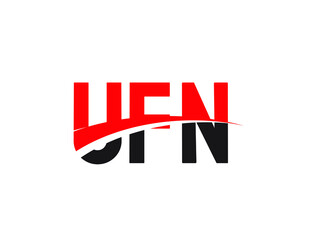 UFN Letter Initial Logo Design Vector Illustration