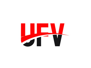 UFV Letter Initial Logo Design Vector Illustration