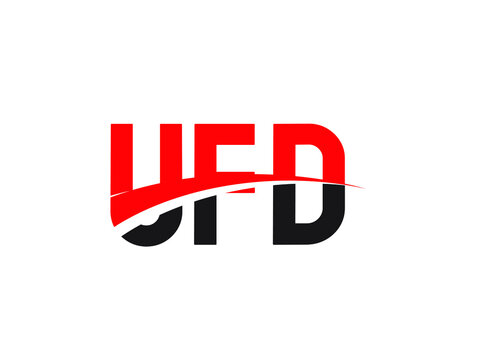 UFD Letter Initial Logo Design Vector Illustration