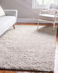 Modern geometry living area floor rug texture design.