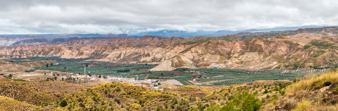 Fardes River Valley. Landscapes of the interior of Granada - Spain 