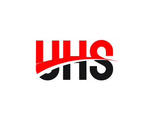 UHS Letter Initial Logo Design Vector Illustration
