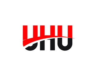 UHU Letter Initial Logo Design Vector Illustration