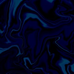 Abstract dark blue background painted in fluid art style