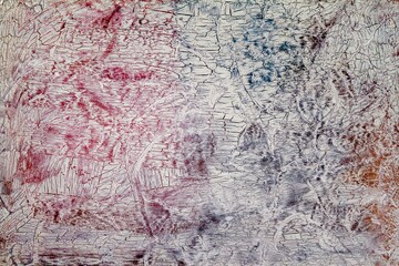 Obraz premium Textur, Hintergrund, Wand mit rissiger Farbe, scheind Farbe heraus