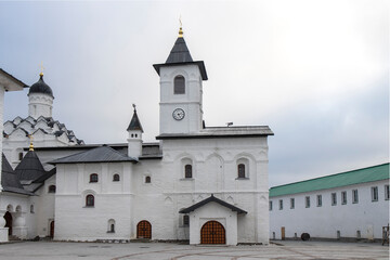 Svir, Russia, Leningrad region on October 12, 2021. The Holy Trinity Alexander Svirsky male...