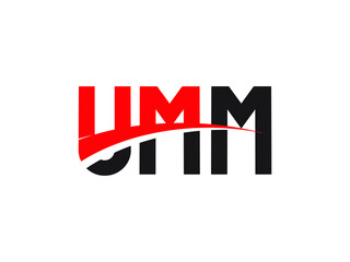UMM Letter Initial Logo Design Vector Illustration