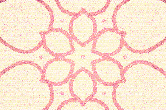 Pink flower outline Mandala background.