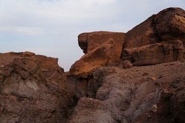 Hiking in Shehoret canyon, South Israel