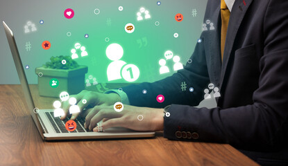 Hand surfing on the social media