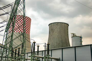 industrial coal power plant in Lagisza in Silesia