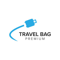 Fototapeta premium travel bag logo icon vector template