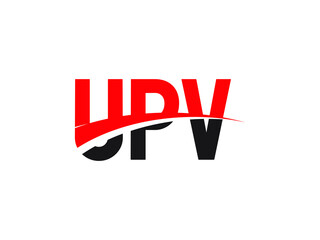 UPV Letter Initial Logo Design Vector Illustration