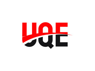 Fototapeta premium UQE Letter Initial Logo Design Vector Illustration