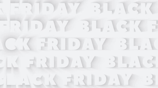 This stock motion graphics video pack includes 3 different clips of black friday backgrounds in typographic style in three colors on seamless loops. 4K. 