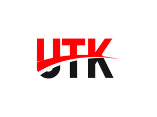 UTK Letter Initial Logo Design Vector Illustration