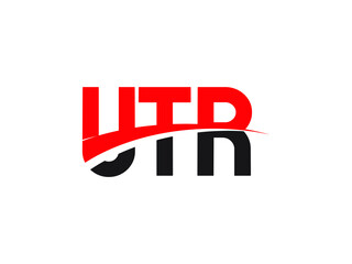 UTR Letter Initial Logo Design Vector Illustration