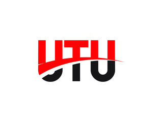 UTU Letter Initial Logo Design Vector Illustration