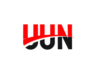 UUN Letter Initial Logo Design Vector Illustration