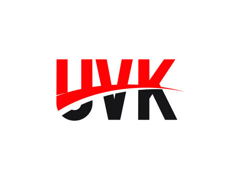 UVK Letter Initial Logo Design Vector Illustration
