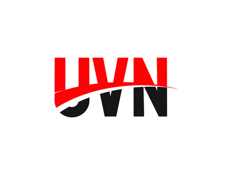 UVN Letter Initial Logo Design Vector Illustration