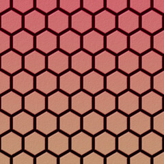 Colorful hexagon texture background. Pattern background. 3d rendering. Hexagon brick wall.