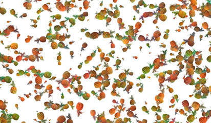 Geometric Pineapple Background - Seamless Pattern