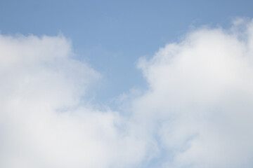 Cloud Scape of a Clear Blue Sky in a Sunny Day