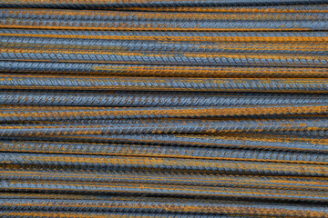 Iron Wire Welded full frame background . Building materials mesh for concrete on building site. close up