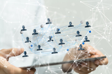organization chart team concept networking
