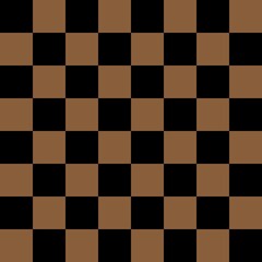 Brown and Black checkerboard pattern background. Check pattern designs for decorating wallpaper. Vector background.
