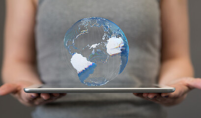 Structure of world economy, communication network global