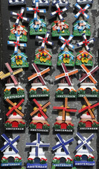 Magnet souvenirs in Amsterdam, Holland