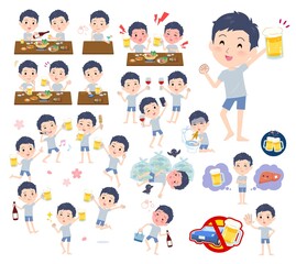 お酒に関する無課金アバター男性のセット