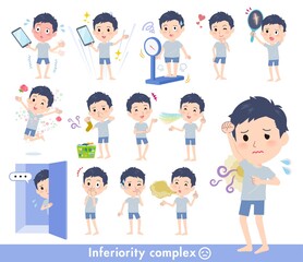 劣等感に関する無課金アバター男性のセット