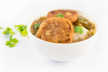 Capirotadas's honduran soup on white background. Honduras traditional food