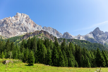 Fototapeta na wymiar Pale di San Martino di Castrozza, Dolomiti, Italia