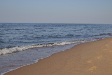 sea, waves, sand, beautiful sky and dunes - all that can be found on the beach of the Baltic Sea