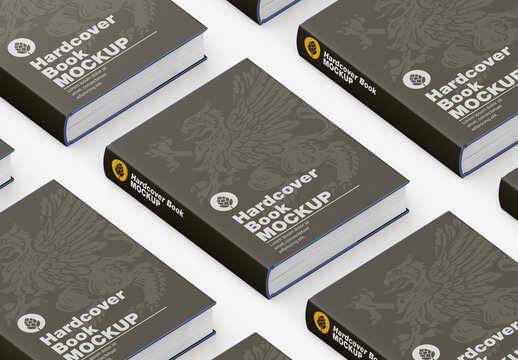 Hardcover Book Cover Mockup