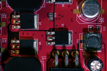 Large elements of a video card for a modern new generation microchip based on nanometer technology,...