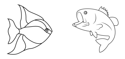 Fish coloring pages