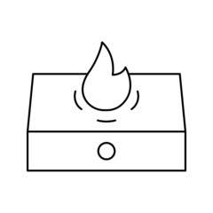 Creative gas stove icon vector stock