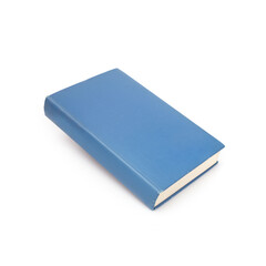 Book in blue cover with white sheets isolated on a white background