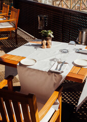 table in restaurant