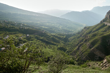 Old Kakhib village ruins in Dagestan, Russia