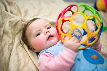 baby child playing with toy